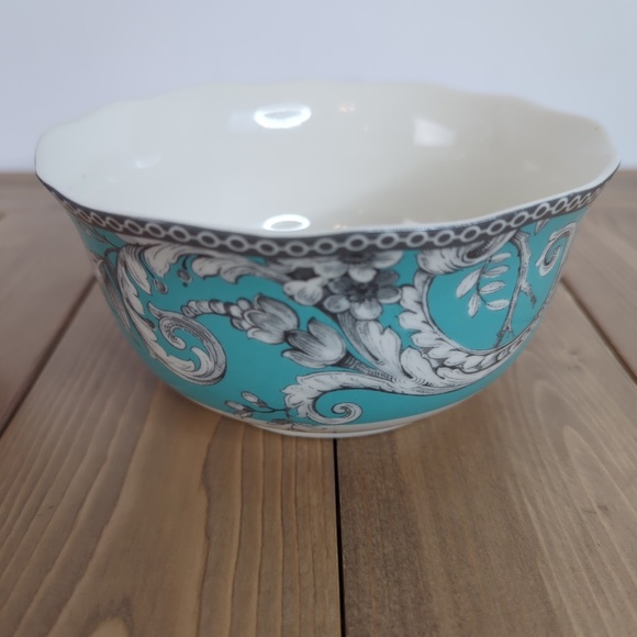 222 Fifth Adelaide Porcelain Turquoise Cereal Bowls (2) - Picture 10 of 10